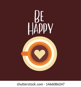 Coffee cup design, Drink breakfast beverage bakery restaurant and shop theme Vector illustration