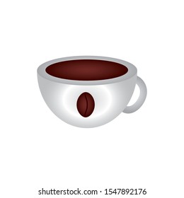 Coffee cup design, drink breakfast beverage shop morning restaurant theme Vector illustration