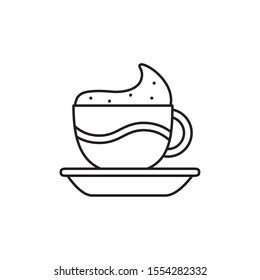 Coffee cup design, drink breakfast beverage shop morning restaurant theme Vector illustration