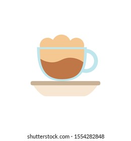 Coffee cup design, drink breakfast beverage shop morning restaurant theme Vector illustration