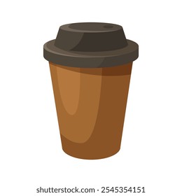 Coffee cup design on white background. Vector illustration