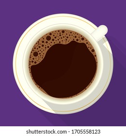 Coffee cup design template, vector illustration