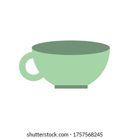 Coffee cup design of time drink breakfast beverage shop morning store aroma and caffeine theme Vector illustration