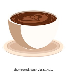 coffee cup in dish icon