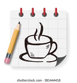 coffee cup doodle