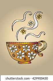 coffee cup doodle