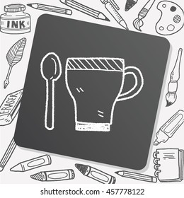 coffee cup doodle