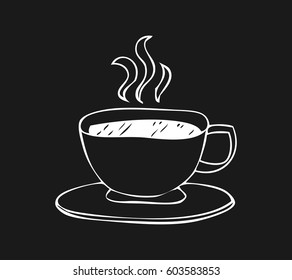 coffee in a cup doodle