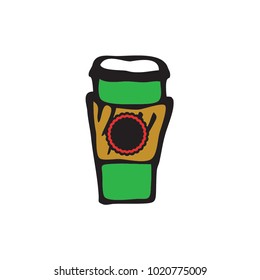 Coffee Cup Doodle Icon