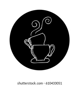 coffee cup drawing icon vector illustration design