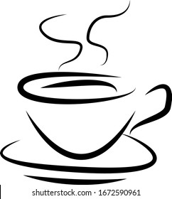  coffee, cup, drink, cafe, hot, tea, illustration, espresso, mug, beverage, black, white, breakfast, caffeine, steam, brown, cappuccino, icon,