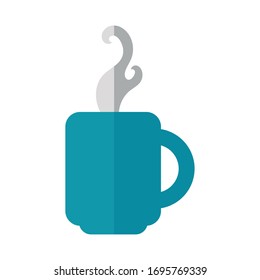 Kaffeebecher Tasse Flach Vektorillustration Design