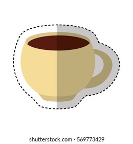 coffee cup drink icon vector illustration design