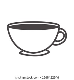 coffee cup drink isolated icon vector illustration design