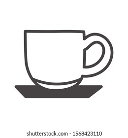 coffee cup drink isolated icon vector illustration design