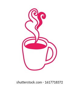 coffee cup drink isolated icon vector illustration design
