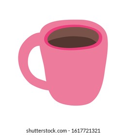coffee cup drink isolated icon vector illustration design