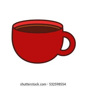 coffee cup drink isolated icon vector illustration design