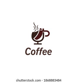 Coffee Cup drink logo image and vector creative design illustration