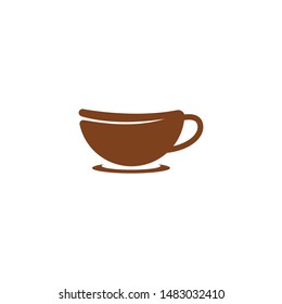 Coffee Cup drink logo and vector icon design illustration