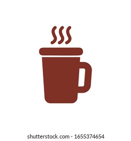 coffee cup drink silhouette style icon vector illustration design