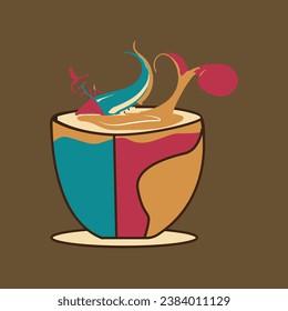 Coffee Cup, Drinks, Vector Design