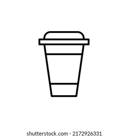 coffee cup editable stroke icon, Smart stroke icon
