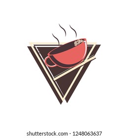 coffee cup elegant frame