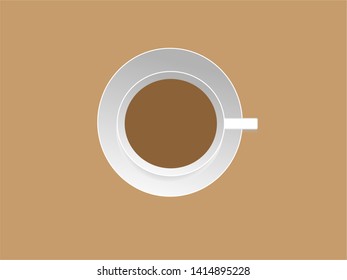 coffee and cup flat design 
