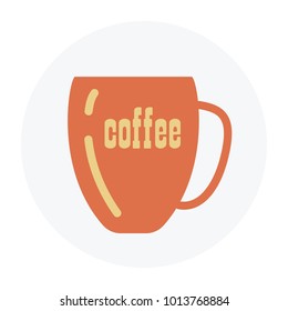 Coffee cup flat icon
