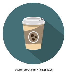 coffee cup flat icon