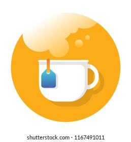 coffee cup flat Icon design