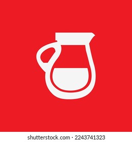 Coffee cup flat icon, graphic resource template, vector illustration.