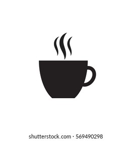 Coffee cup flat icon isolate on white background vector illustration eps 10