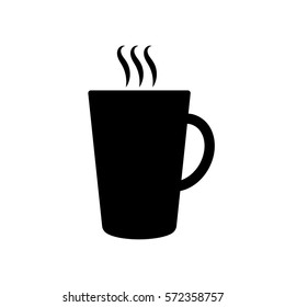 Coffee cup flat icon isolate on white background vector illustration eps 10