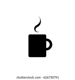 Coffee cup flat icon isolate on white background vector illustration eps 10