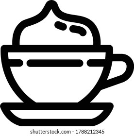 coffee cup flat icon isolated on white background