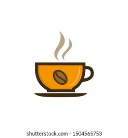  coffee cup flat icon symbol vector