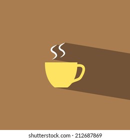 coffee cup flat icon  vector illustration eps10