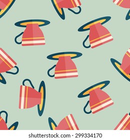 coffee cup flat icon,eps10 seamless pattern background