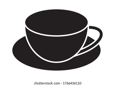Coffee cup flat icons for apps and websites