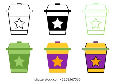 Coffee Cup in flat style isolated