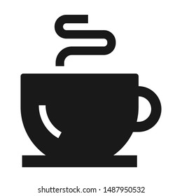 Coffee cup flat vector icon