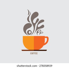 coffee cup flavor design background