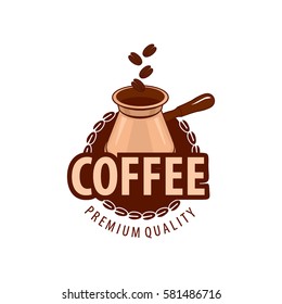 Coffee cup foam Logo design vector template