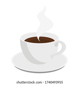 Coffee cup, Cup of Fresh Coffee. Vector Illustration.