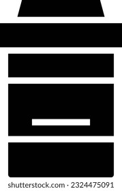 Coffee Cup Glyph Icon - Single Icon, Vector