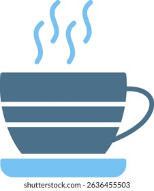 Coffee Cup Glyph Two Colour Icon