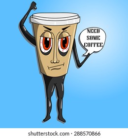 Coffee cup to go.