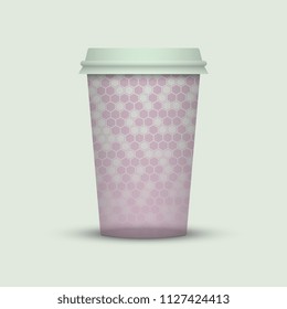 Coffee cup to go. creative coffee cup template